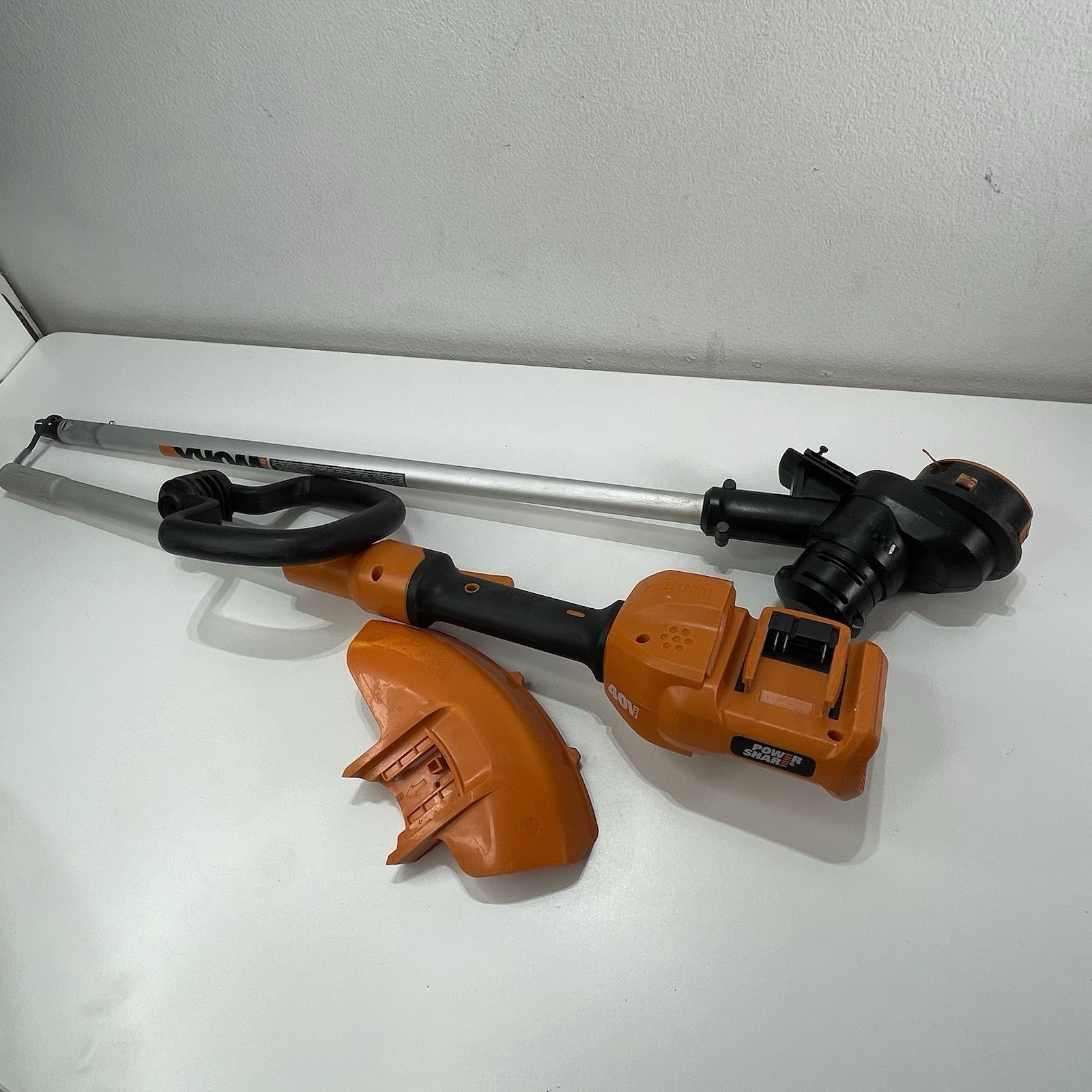 WORX 40V WG183 (2x20V) Cordless 13” String Trimmer Tool Only Tested Working
