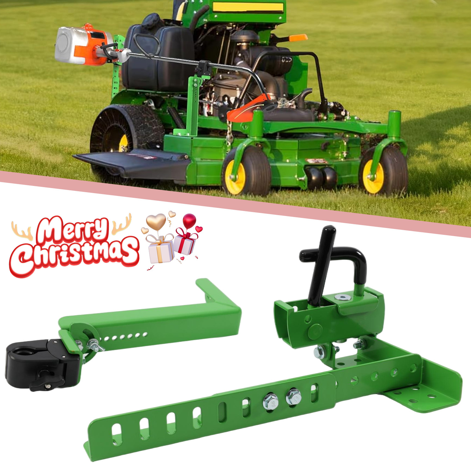 Lawn Mower Trimmer Rack for Walk-Behind, Stand-On & ZTR Mowers Landscaping Green