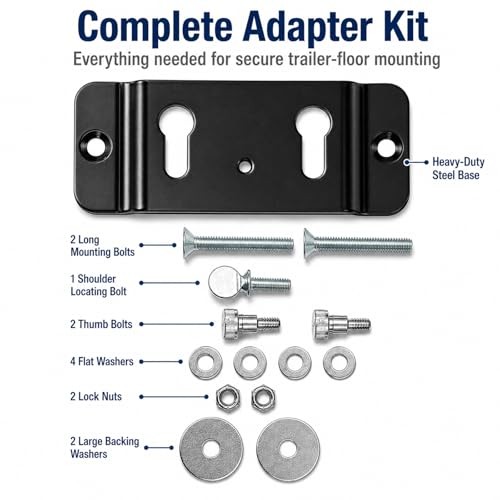 TK-3000 Trailer-Stop Adapter Kit, Quick Connect Floor Mount Bracket for