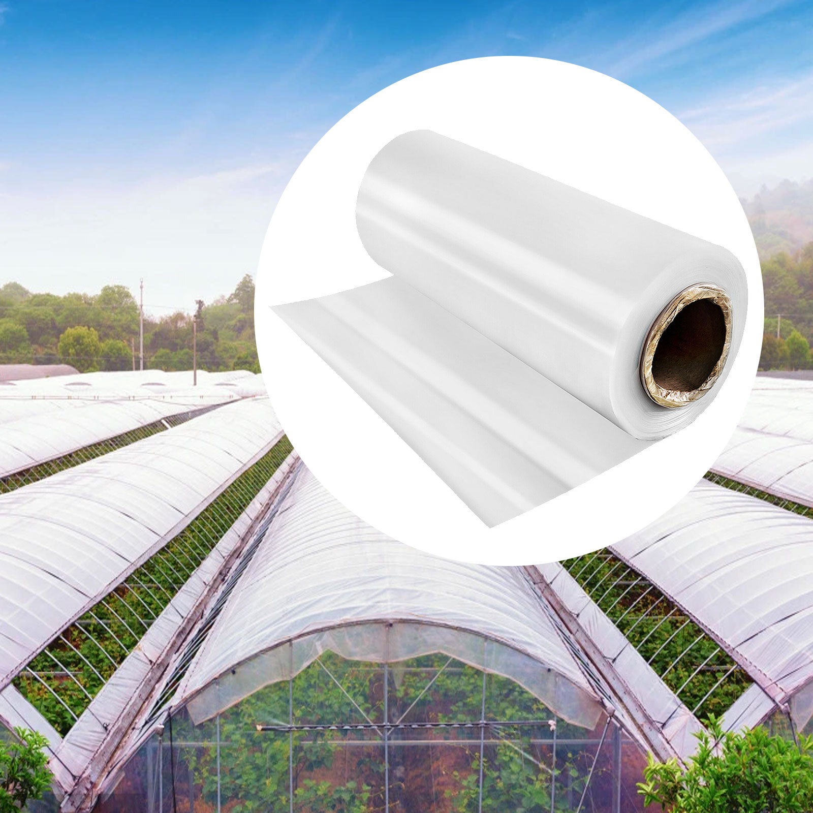 VEVOR Greenhouse Film, Greenhouse Polyethylene Film 12×25 ft Greenhouse Plastic