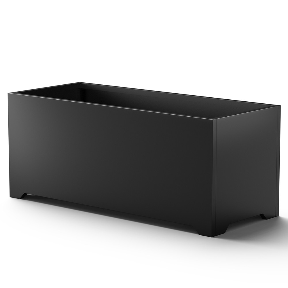 36″X15″X15″ Large Steel Planter Rectangular Planter with Legs Metal Planter Box