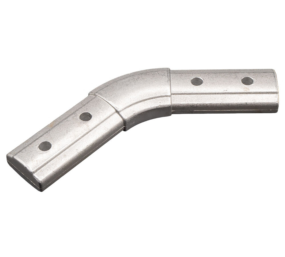 1-3/16″x2″ 45-degree Elbow for Aluminum Dump Truck Tarp Systems – Silver