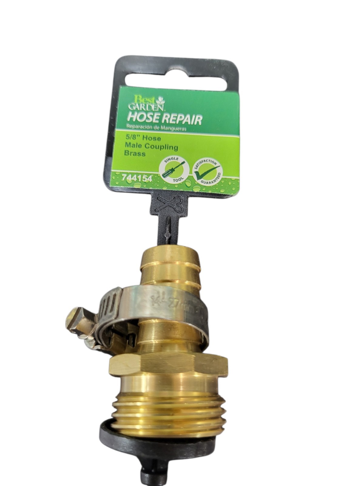 Best Garden 5/8 In. Male Brass Hose End Repair Hose Coupling 744154-5/8″ Best