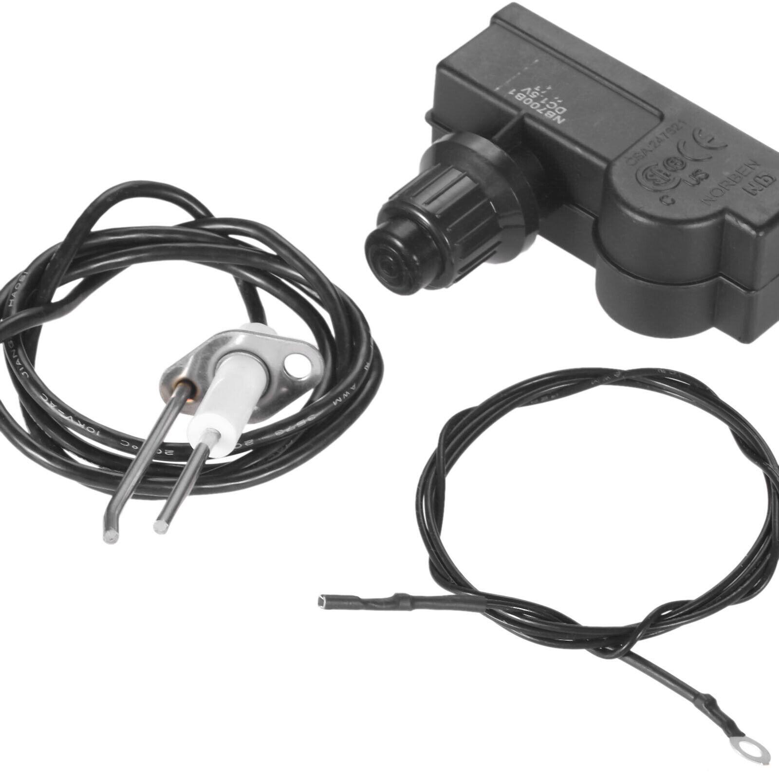 BBQ Gas Grill Spark Generator Push Button Ignitor Igniter 2 Outlet AA Battery