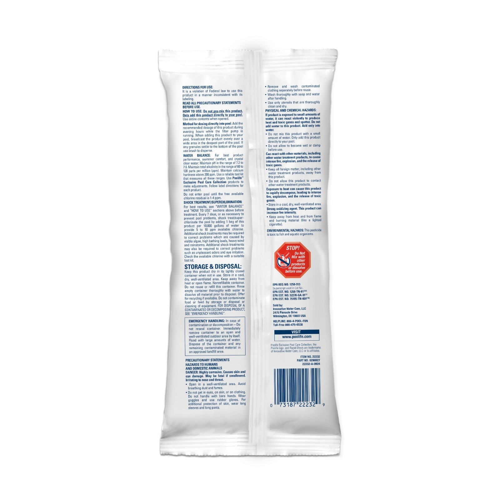 Poolife Rapid Shock 1# ( 6 Pack )