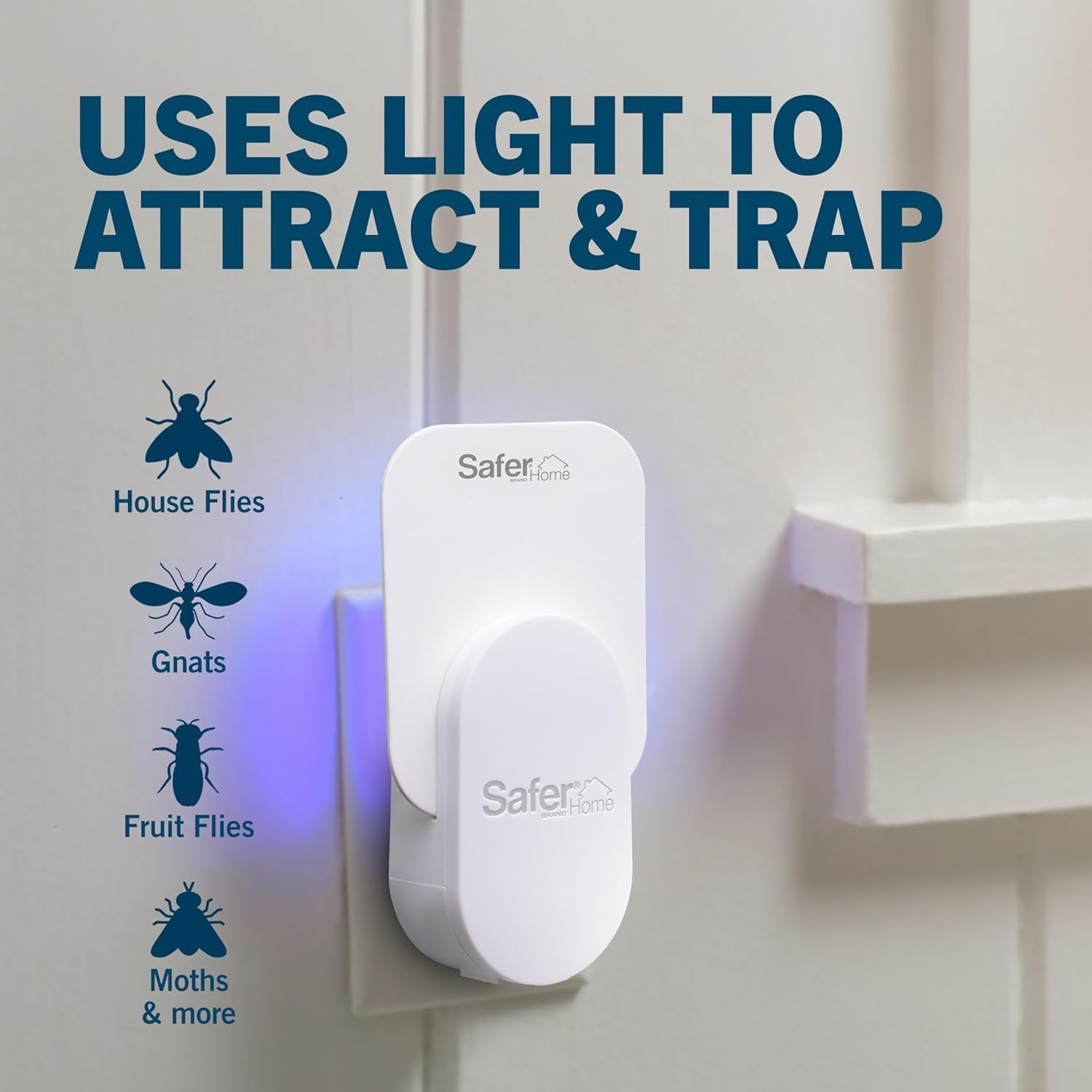 Plug-In Gnat and Fruit Fly Trap SH502 – Child and Pet Safe Indoor Insect Control