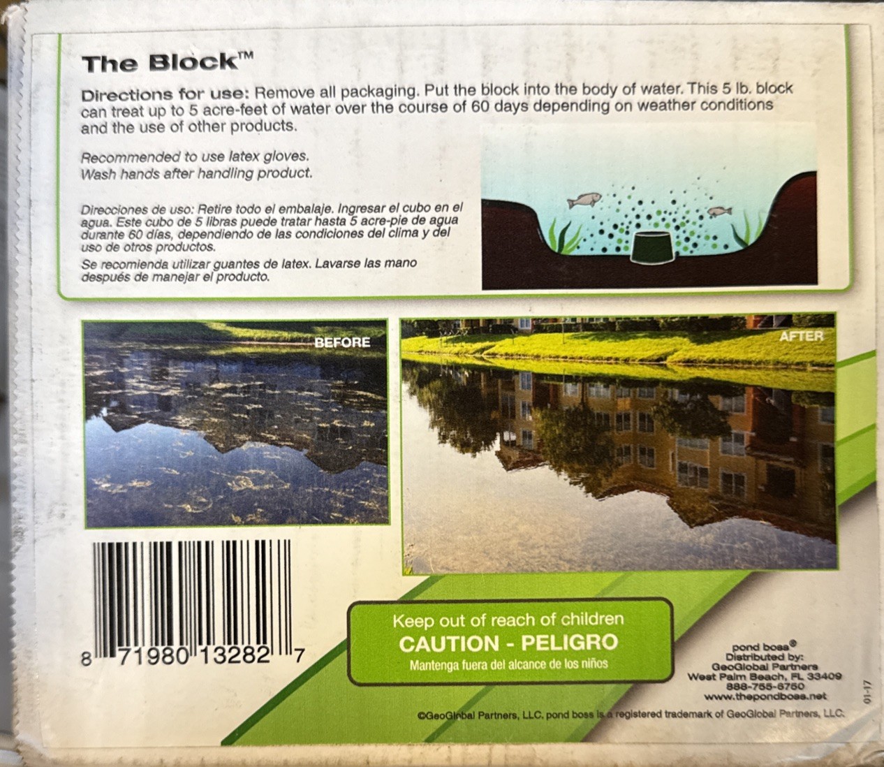 Pond Boss The Block 5 lb. Pond Bacteria Bio-Maintenance CBBPR5