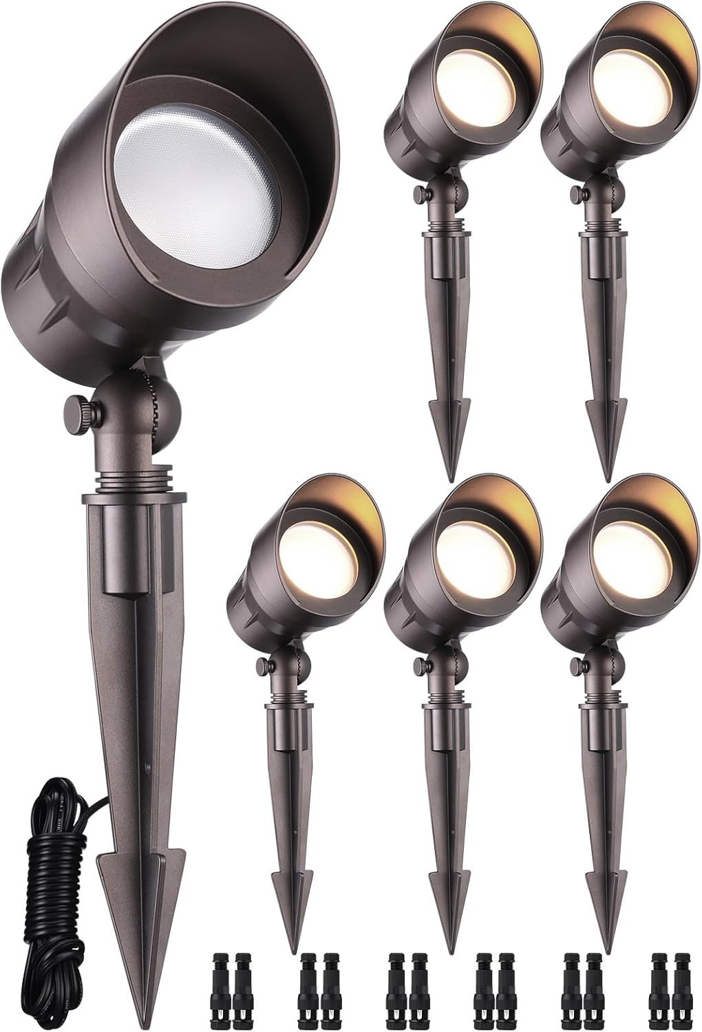 Low Voltage LED Landscape Spotlight 5W 12V Aluminum Pathway Garden Lights ETL