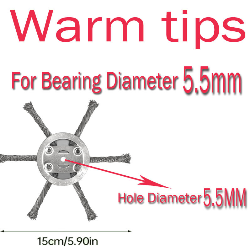 2/4/6/8× Steel Wire Grass Trimmer Head Tool Lawn Mower Weeding Head Brush Cutter
