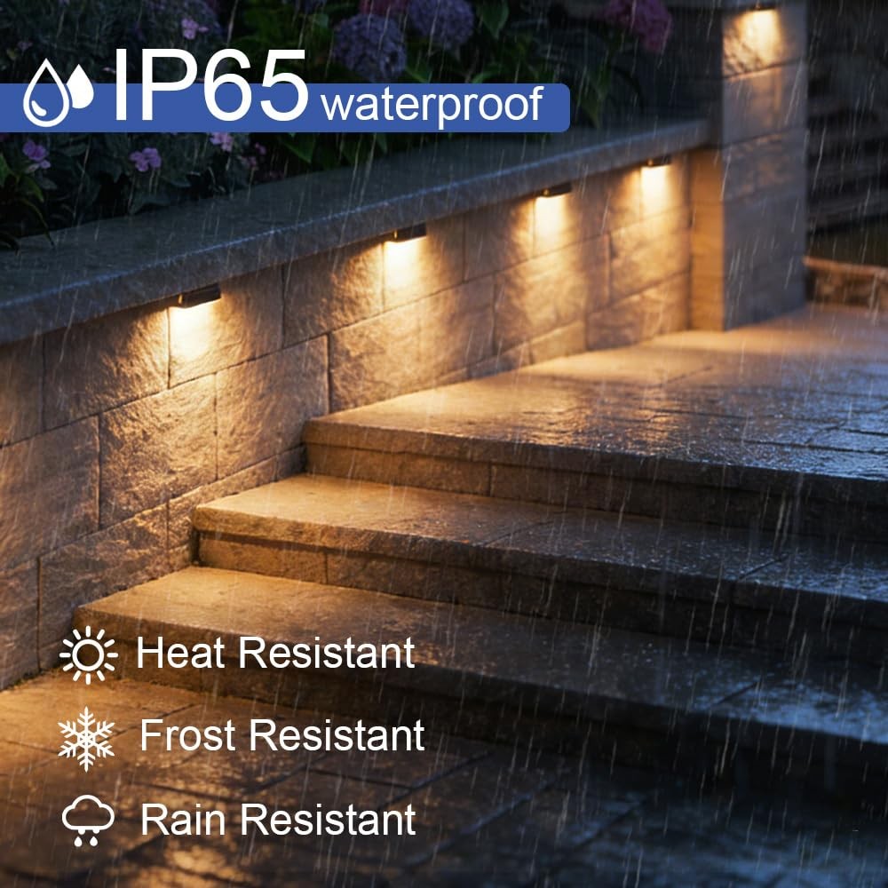 Jesled 8 Pack 7Inch Led Retaining Wall Lights 5W Landscape Lighting Led