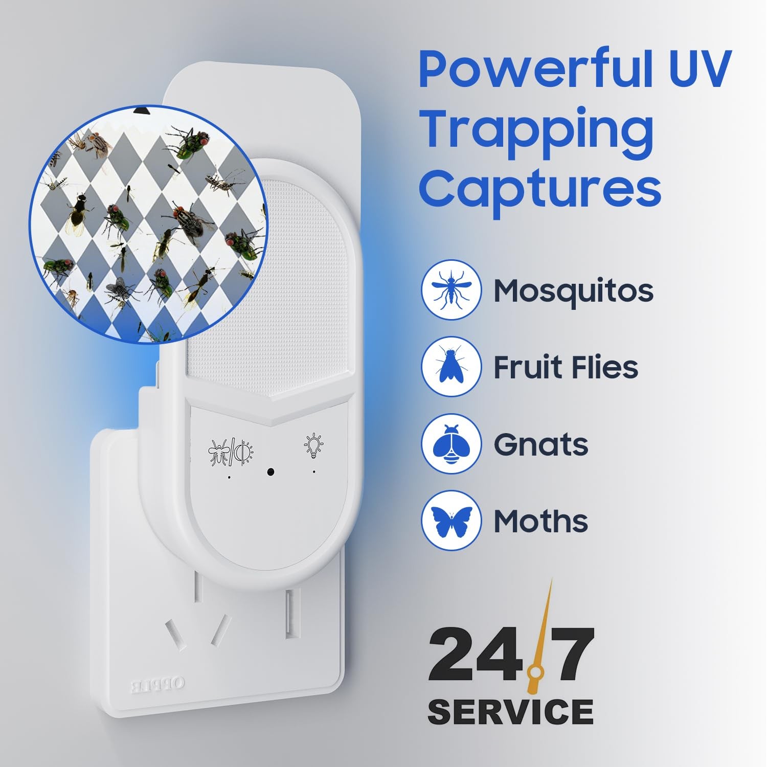 Fruit Fly Traps for Indoors, Plug in Fly Trap Indoor, 900 Sq Ft Protection Ar…