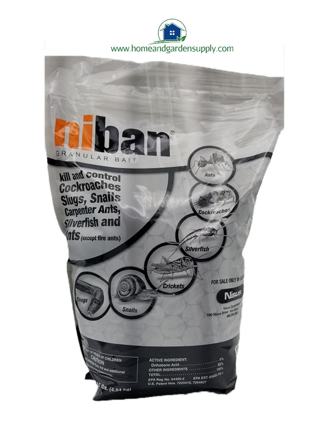 Niban Granular Insect Bait For Crawling Insects 10 lb Bag by Nisus Corporation