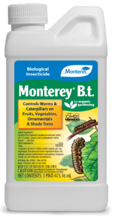 (2-PACK) Monterey BT 1 Pint – Bacillus Thuringiensis Org. Insect Pest Control BT