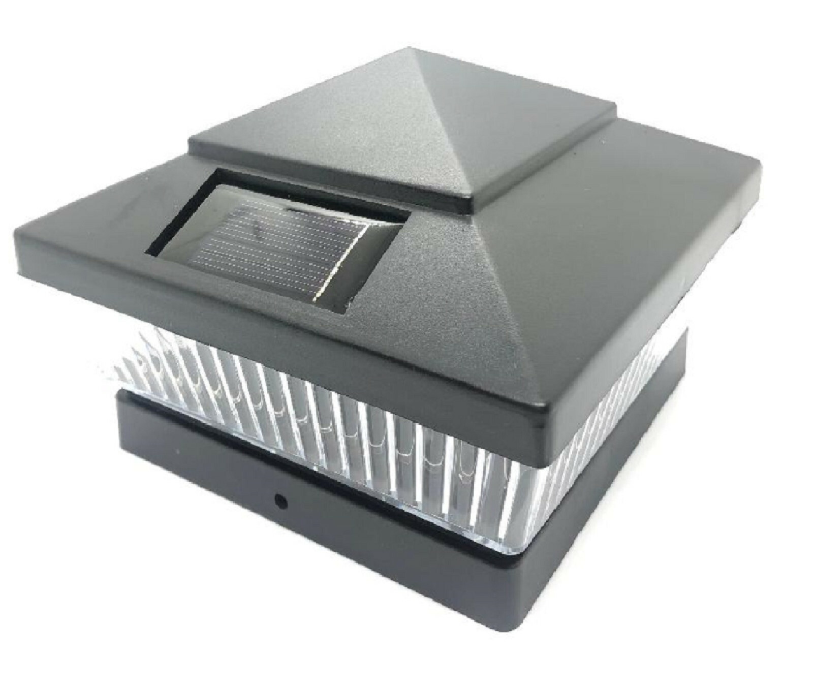 1-Pack Black / White / Copper 4″ 5″ 6″ Solar Post Deck Cap Fence LED Light Vinyl