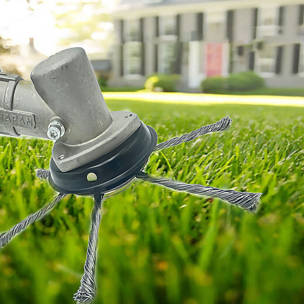 2/4/6/8× Steel Wire Grass Trimmer Head Tool Lawn Mower Weeding Head Brush Cutter