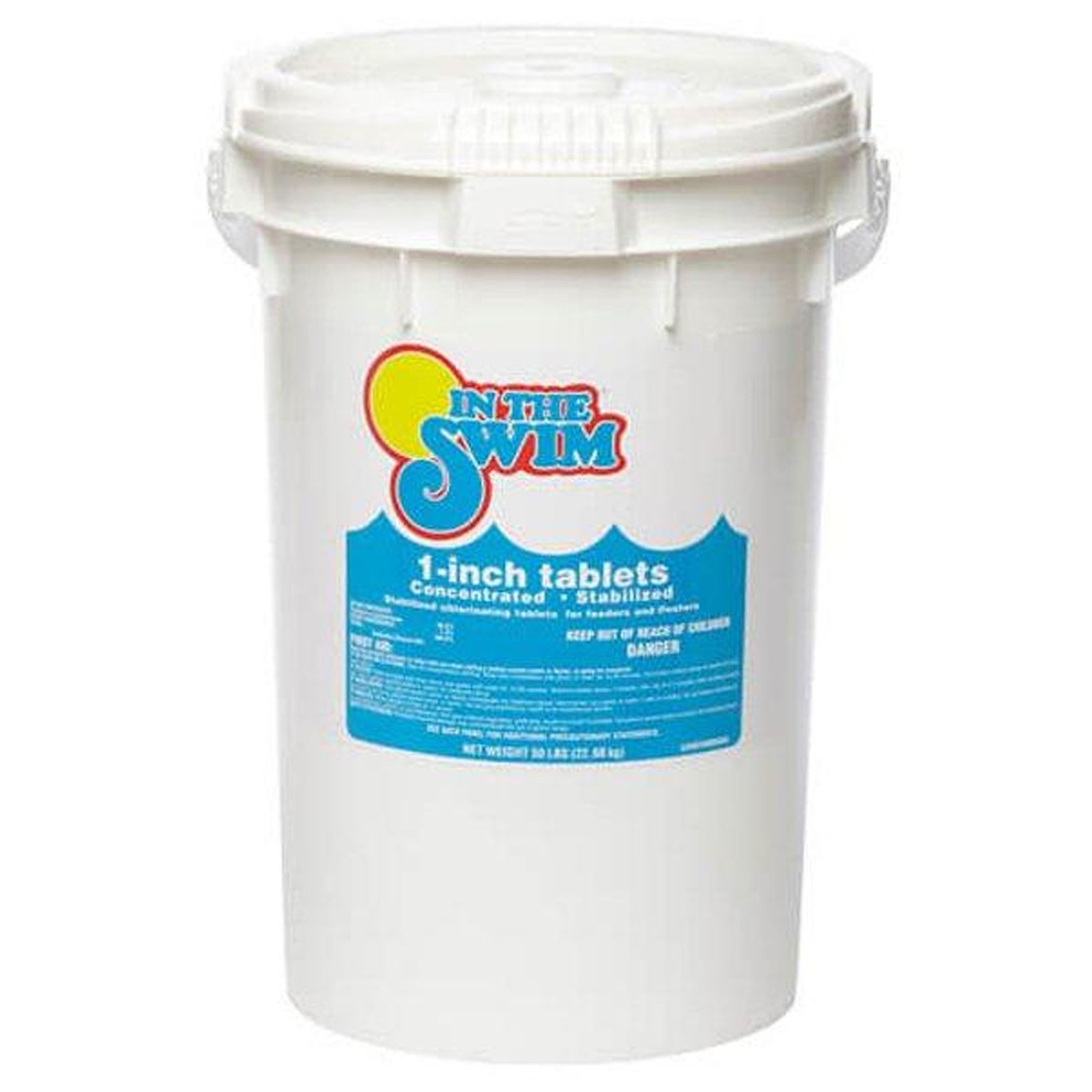 In The Swim 1 Inch Stabilized Chlorine Tablets for Pools (10, 25, 50 lbs)