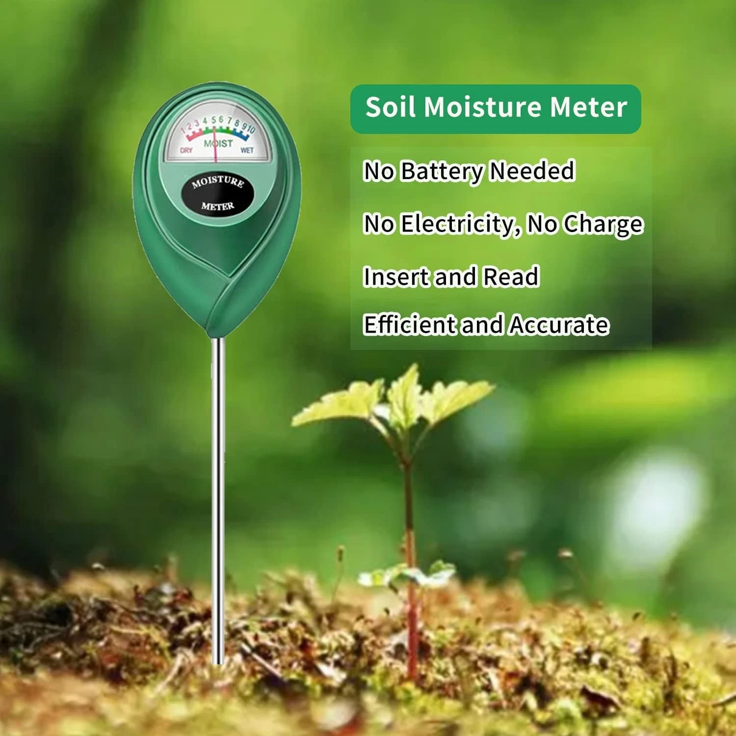 Xlux Long Probe Deep Use Soil Moisture Meter, Water Monitor Indicator US#1