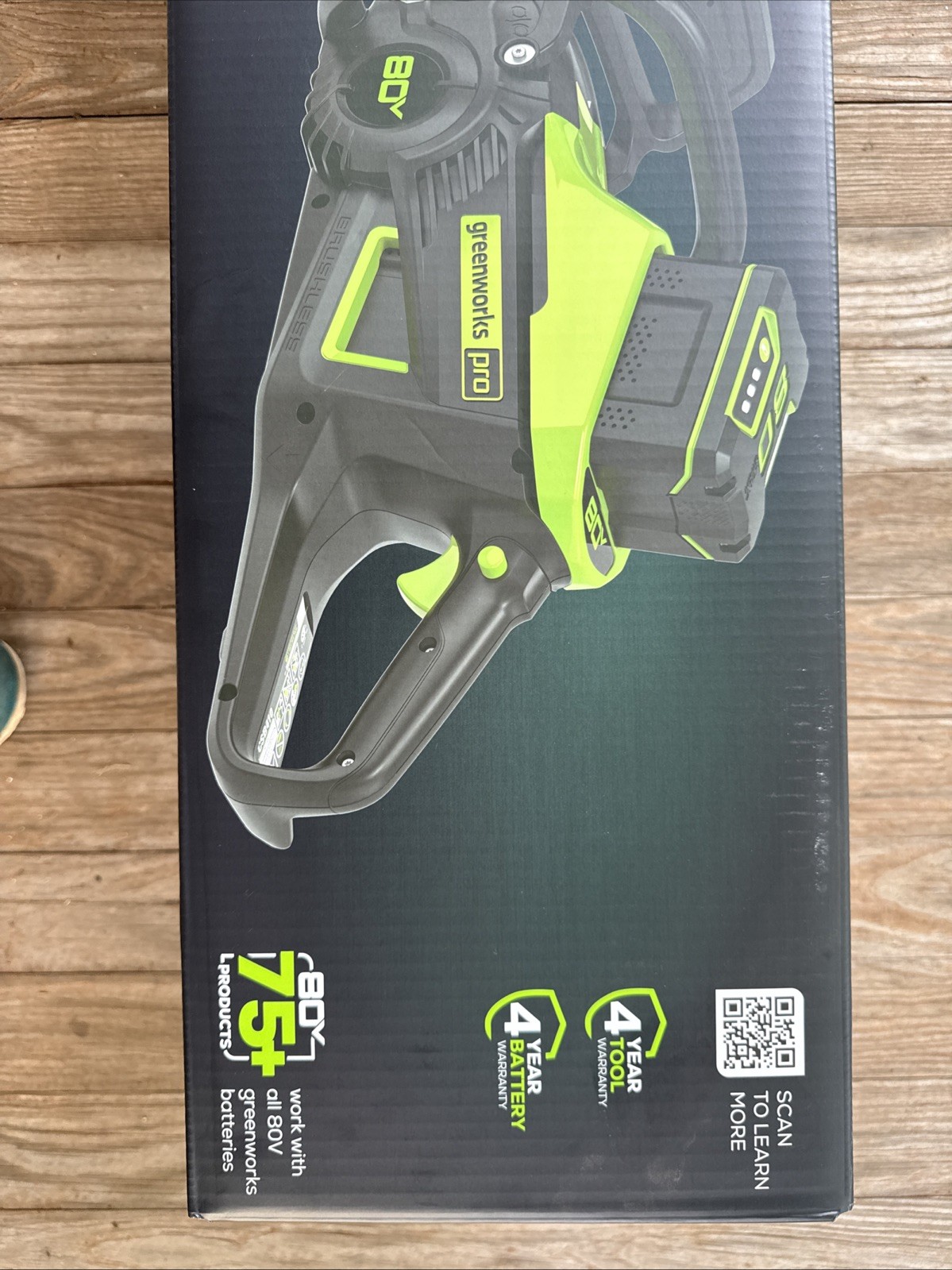 Greenworks 16 In 80V Brushless Chainsaw w/ (4AH) Battery