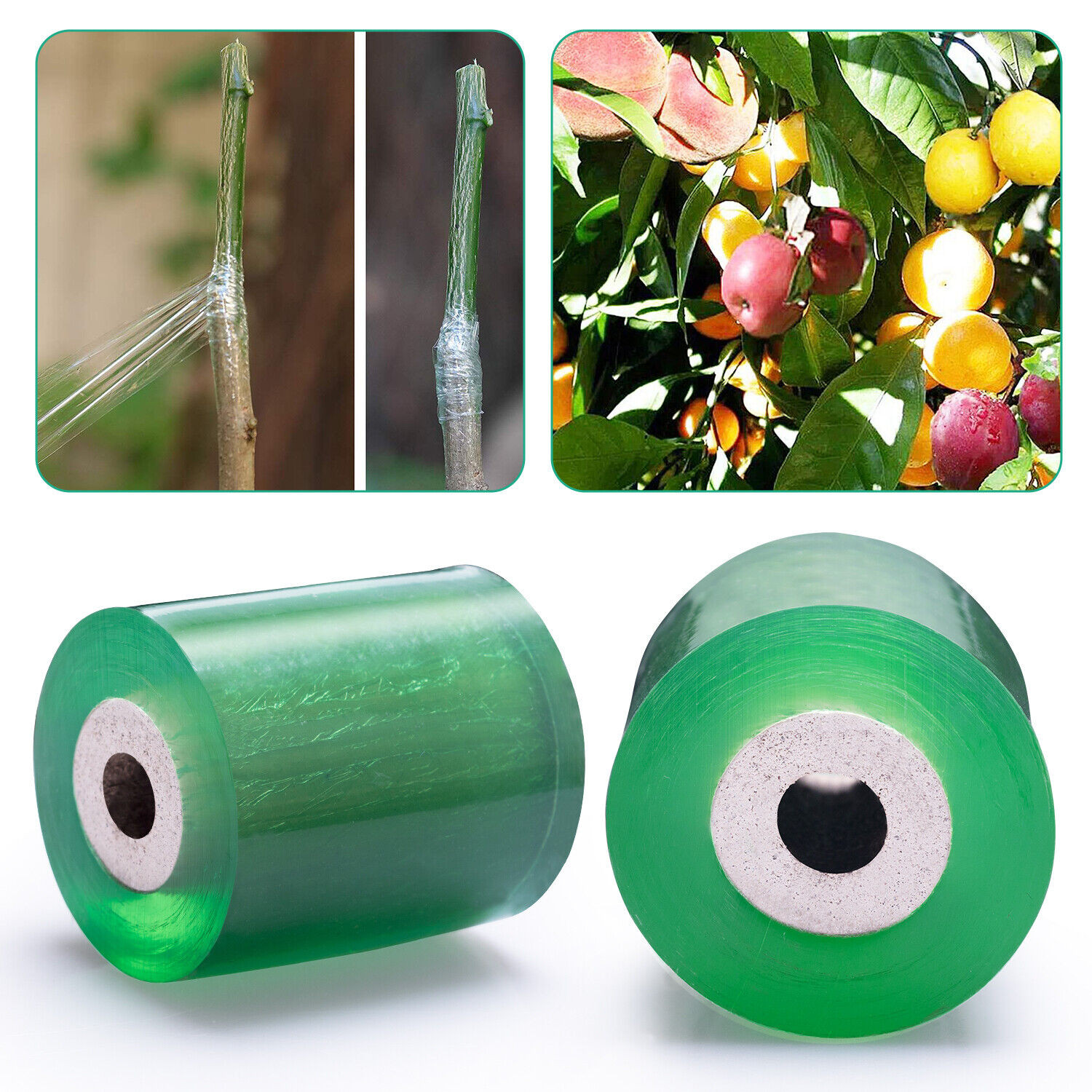 110M Grafting Garden Tree Seedling Self-adhesive Stretchable Pruning Tape 2pcs