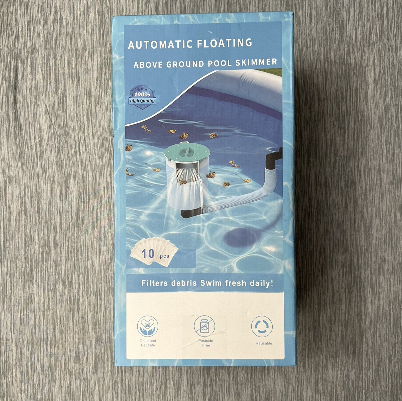 Automatic Surface Pool Skimmer – Floating Debris Catcher for Above Ground Pools