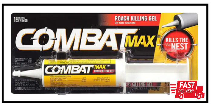 Combat 60 g Source Kill Max Roach Kill Gel-2.1 oz (1 Syringe),NEW! Free Shipping
