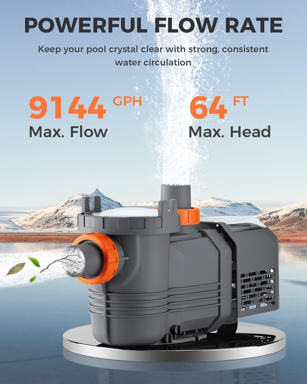 1.8HP Variable Speed Swimming Pool Pump