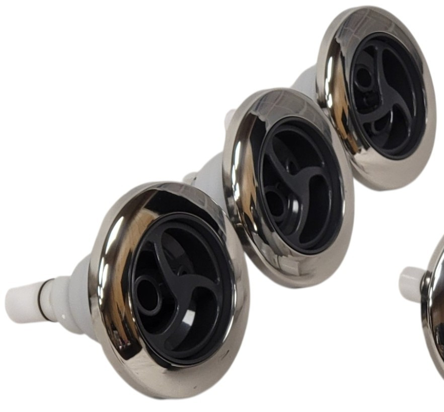 (3) CMP 500 Gray 5″ Bearingless Double Roto Spa Jet Hot Tub Insert 29553-092-100