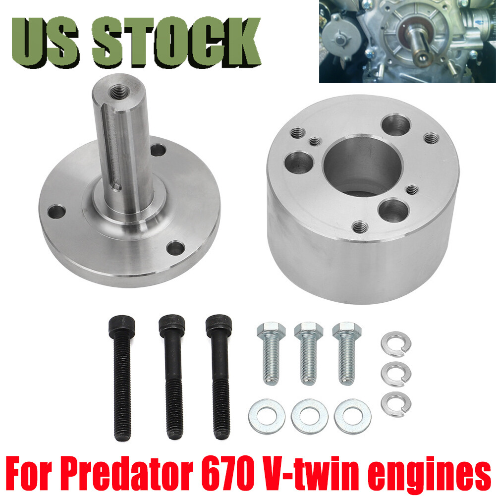 For Predator 670 V-twin Engine Universal Flywheel PTO Drive Shaft Kit Aluminum