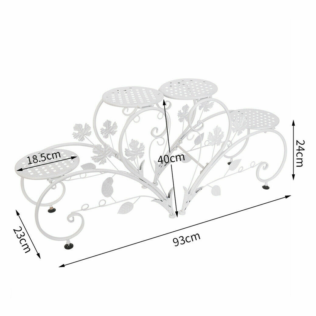 Set Of 2 DIY Matching Plant Stand Entryway Garden Wedding Flower Shelf Rack Deco
