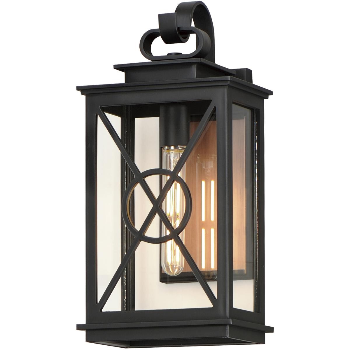 Maxim Lighting 40804CLACPBK Yorktown VX Outdoor Wall Light Black and Aged Copper