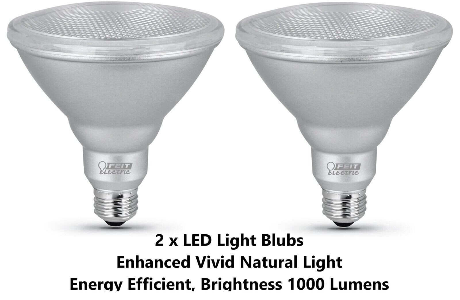 2 x LED Flood Light Energy Efficient Spot Light Blub Home Indoor Outdoor Walkway