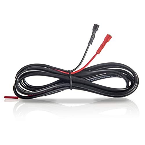 6V/12V Battery Connector Cable, 5 Feet Long, with Red & Black Quick