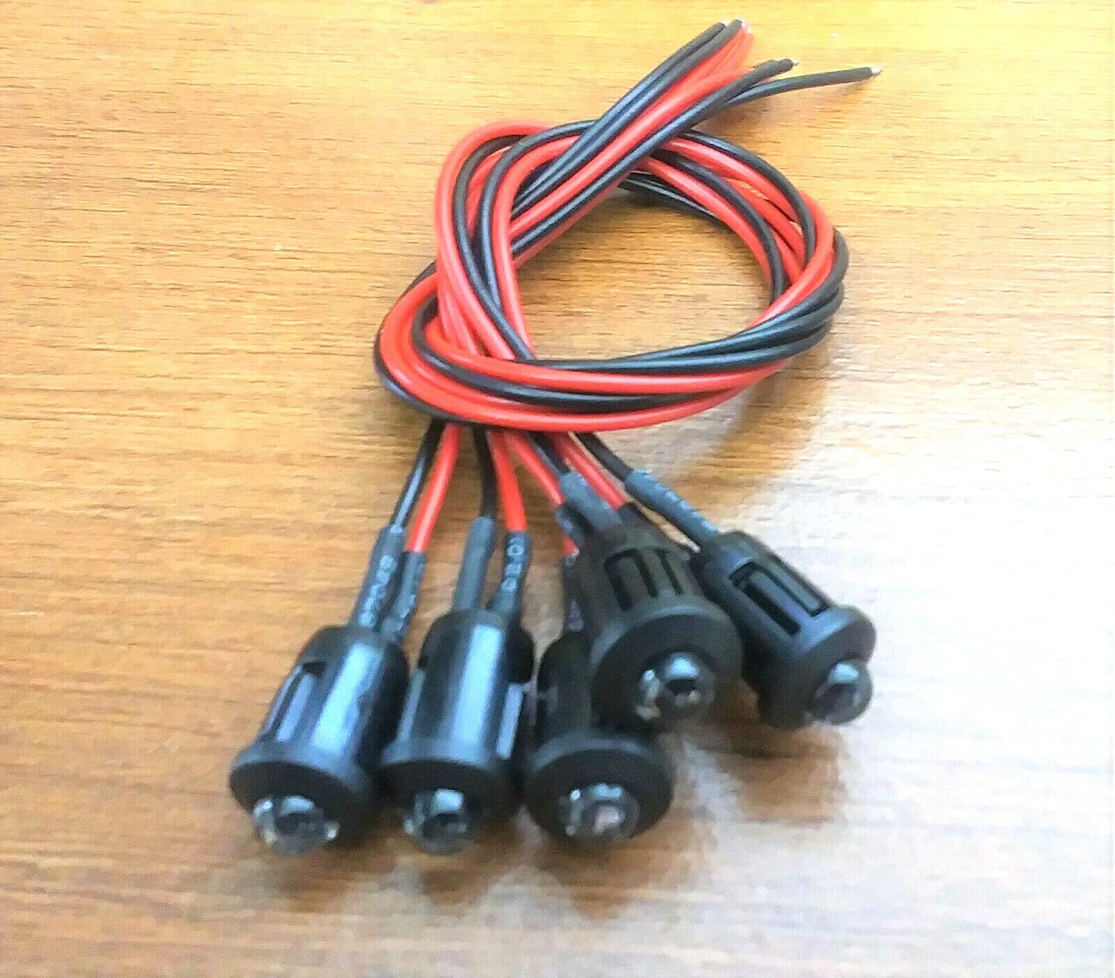 5 BBT Super Bright 12 volt Amber LED 3/8″ Snap-In Landscape Courtesy Lights