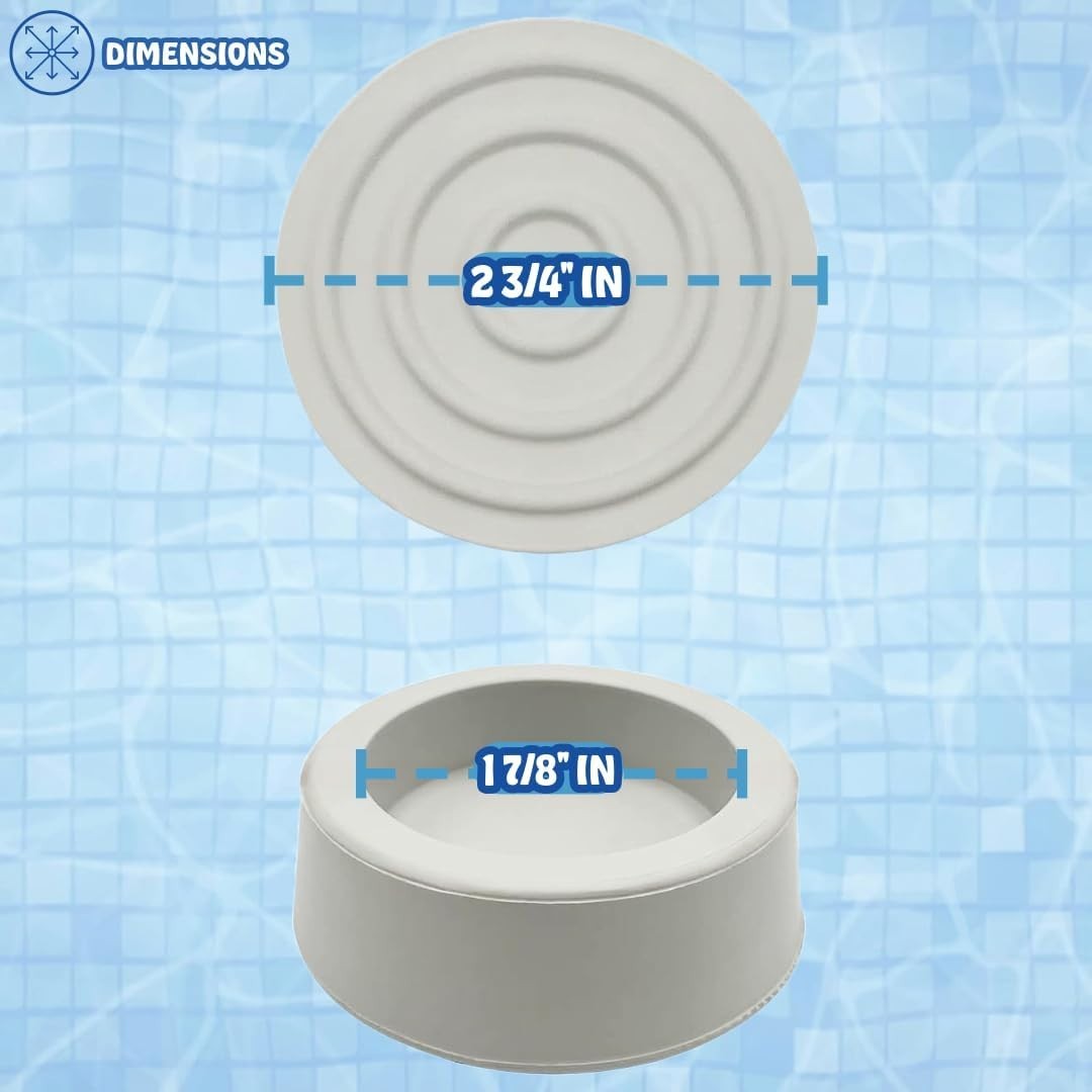 Pool Ladder Bumpers for Inground Pool , Plug Caps fit 1.9″ Standard Steps Tubing