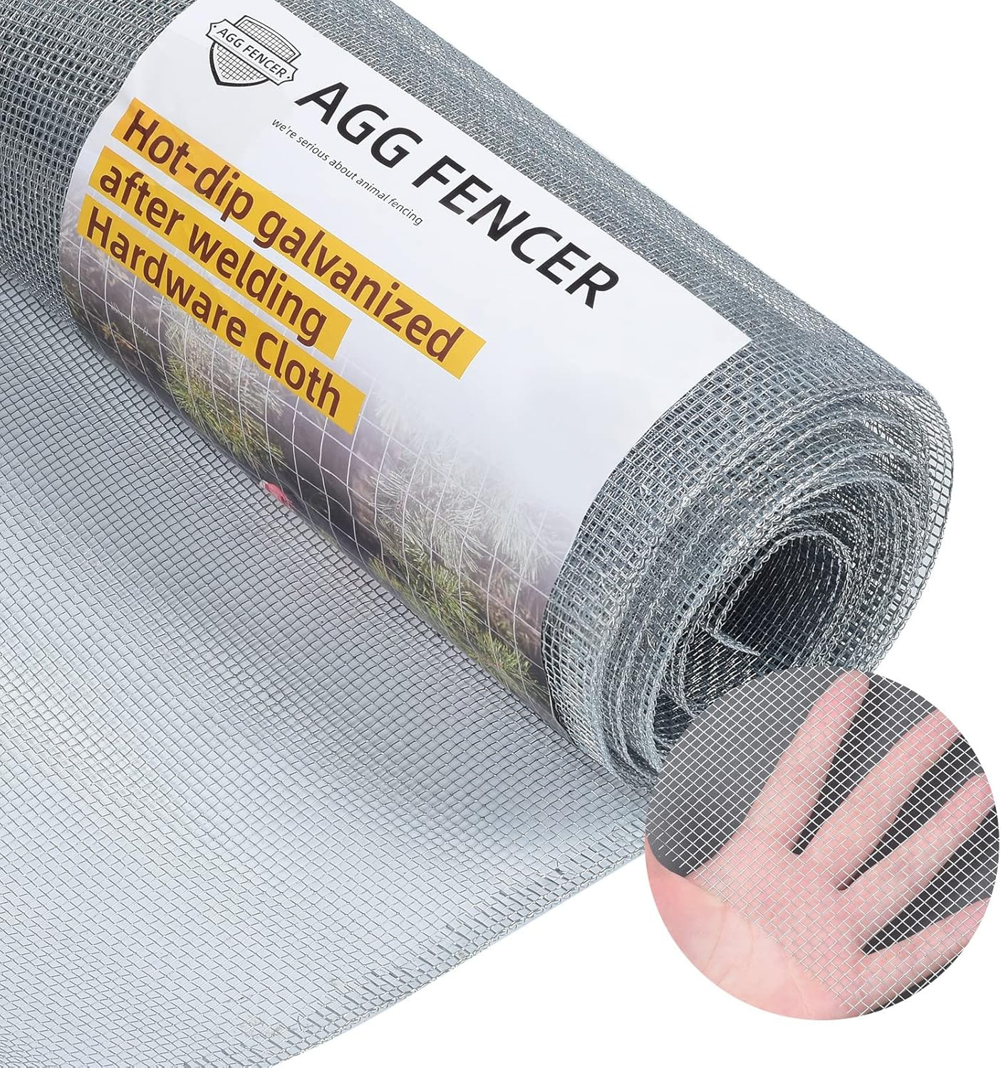 16In X 10Ft Hardware Cloth 1/8 Inch 27Ga Hot Dipped Galvanized after Welding,…