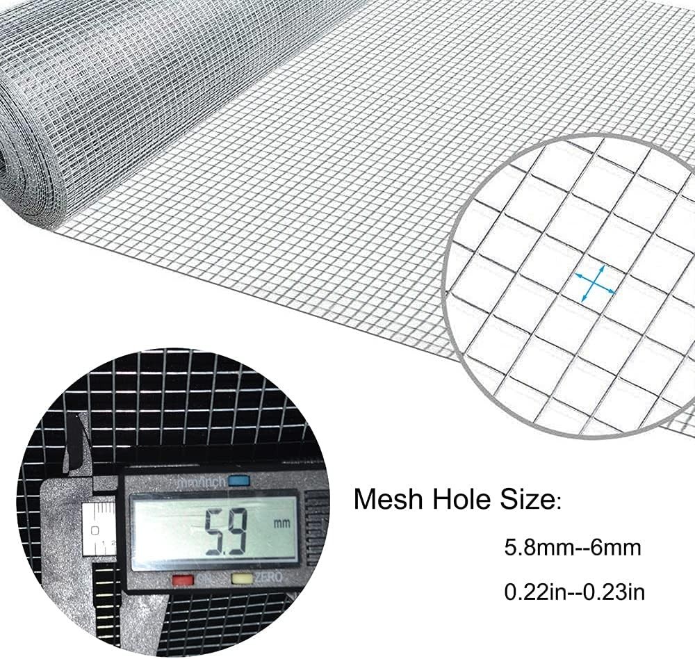 7.87IN X 9.84FT Rat and Rodent Proofing Wire Mesh Roll,Welded Metal Sheet Hot…