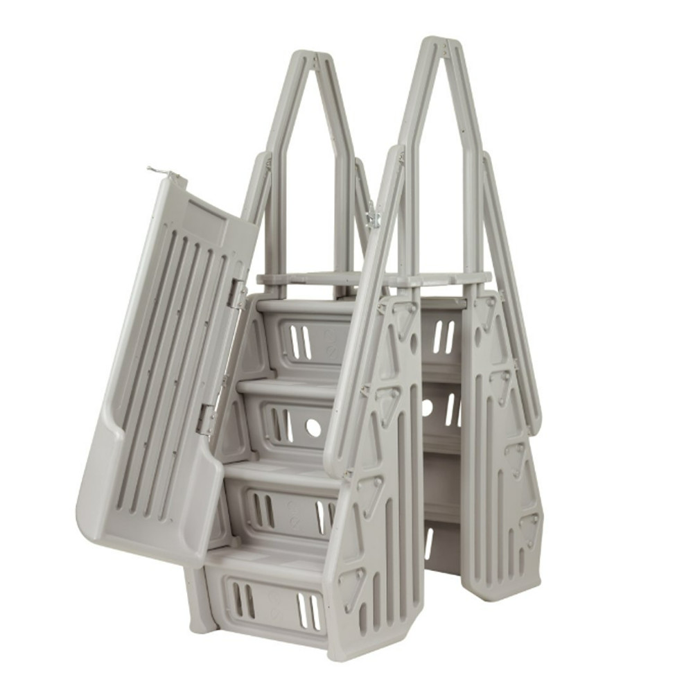 VinylWorks AF-T Above Ground Swimming Pool Step & Ladder Entry System – Taupe