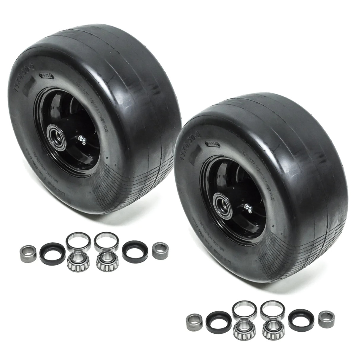 2PK Front Solid Caster Wheel Tire Flat Free 13X6.5-6 Fits Toro Z Master 633971