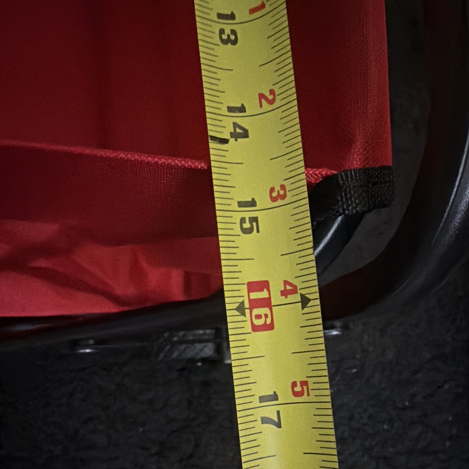 BIGFOOT Foldable 4-Wheel Utility Wagon Garden Cart, Red/Black, 29in