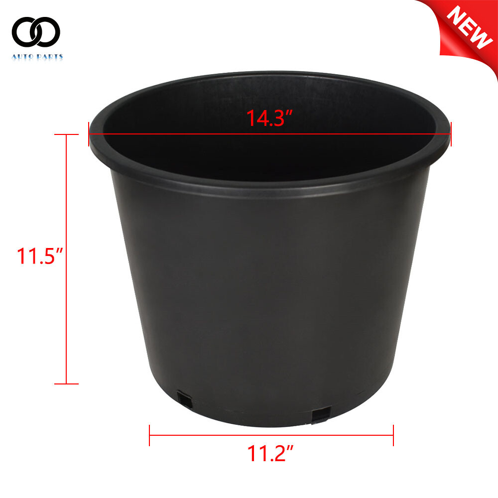 7 Gallon Planters Heavy Duty Plastic Nursery Pots Flower Plant Pots 10 Pack