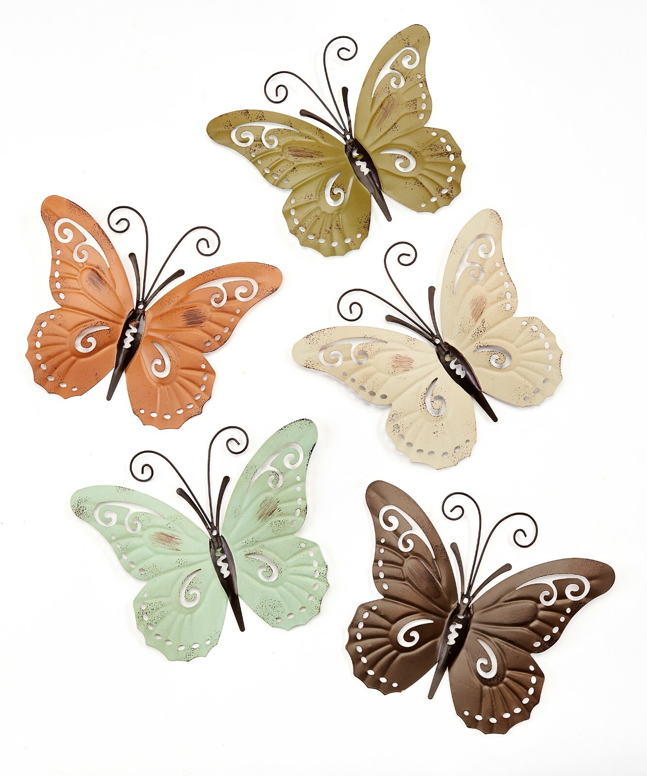 HOME GARDEN POOL YARD – BUTTERFLY WALL DECOR – OLIVE GREEN 7.5″ X 9″ BRAND NEW