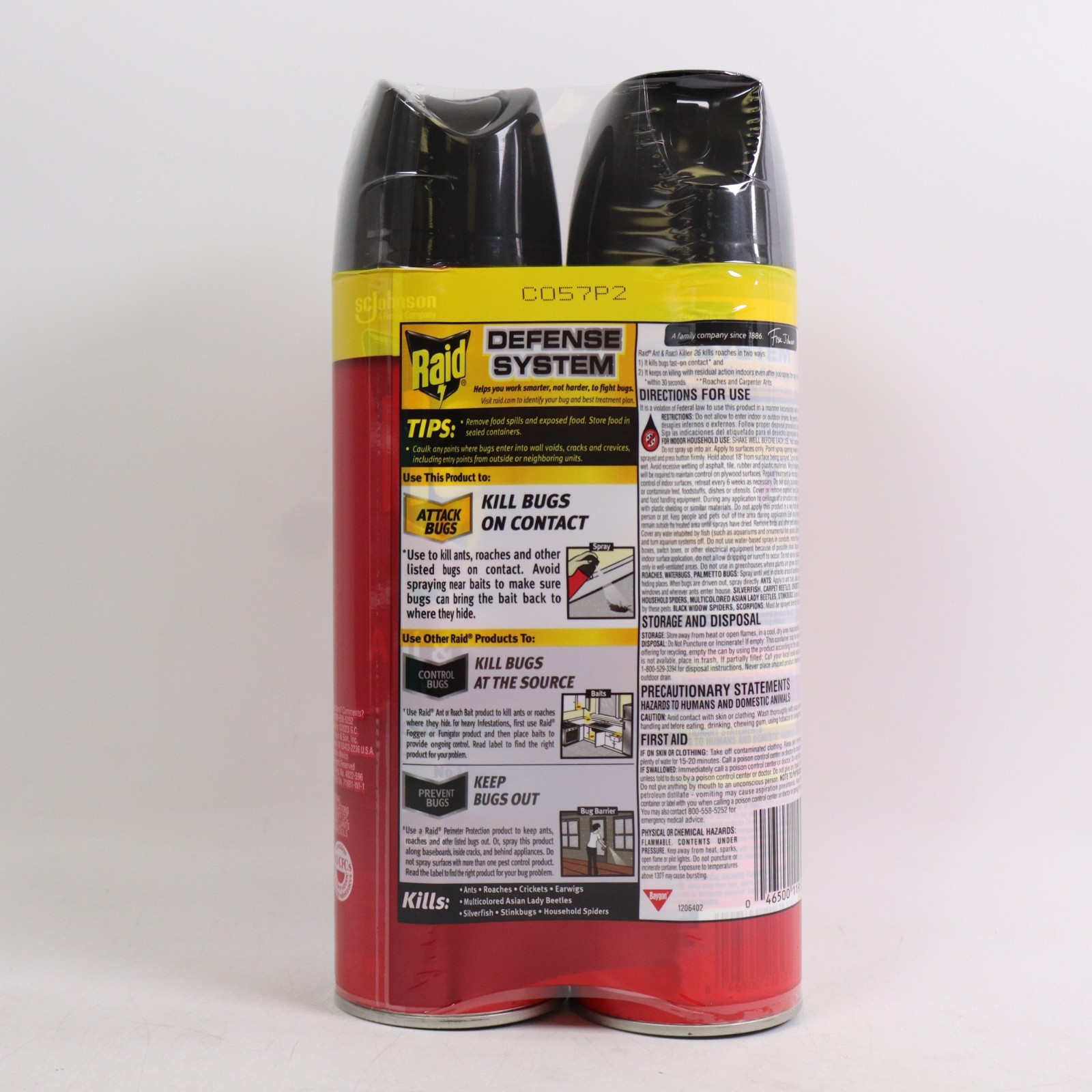 Raid Outdoor Ant & Roach Killer, Fresh Scent, 17.5-oz Each 6 Cans