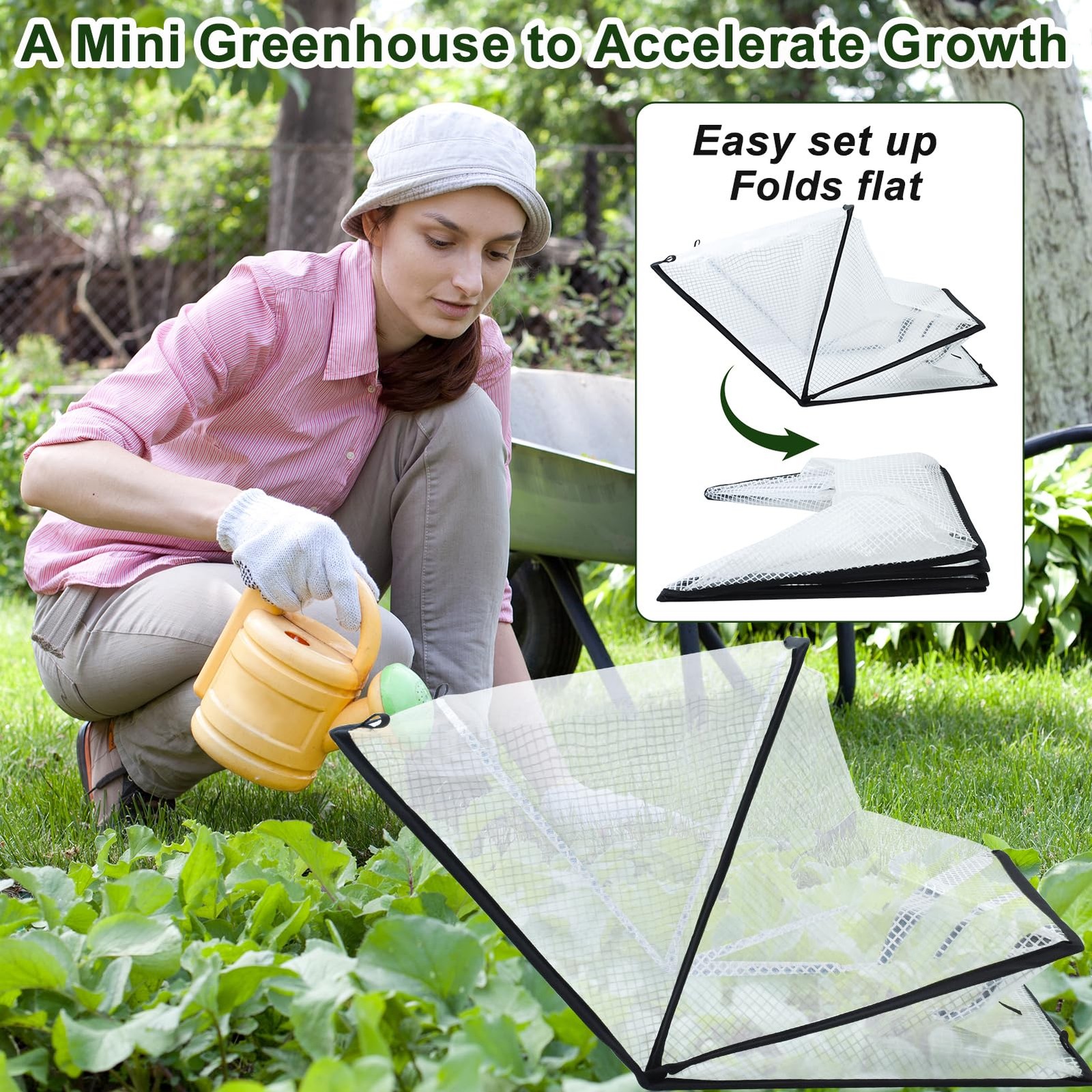 Foldable Raised Garden Bed Cover with Zipper | Waterproof Plant Protection