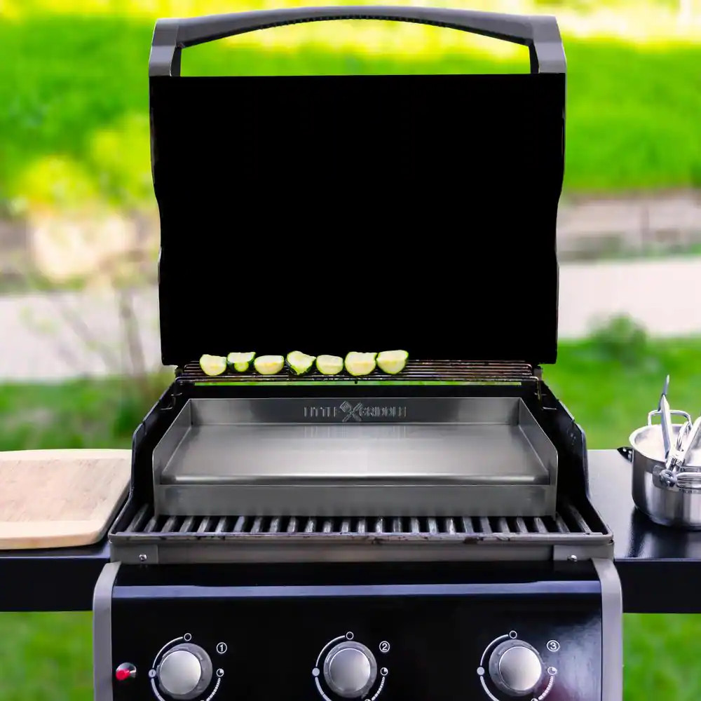 Universal 13 In. Stainless Steel BBQ Griddle