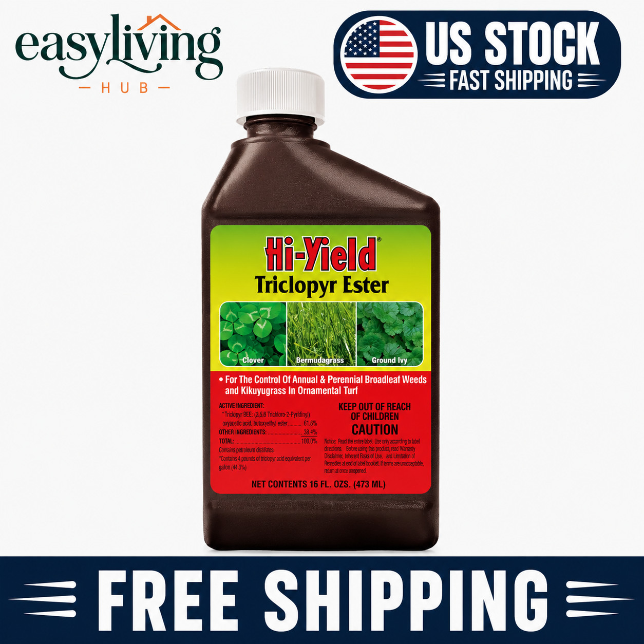 Kill Tough Brush + Weeds Fast – Hi Yield Triclopyr Ester 16oz
