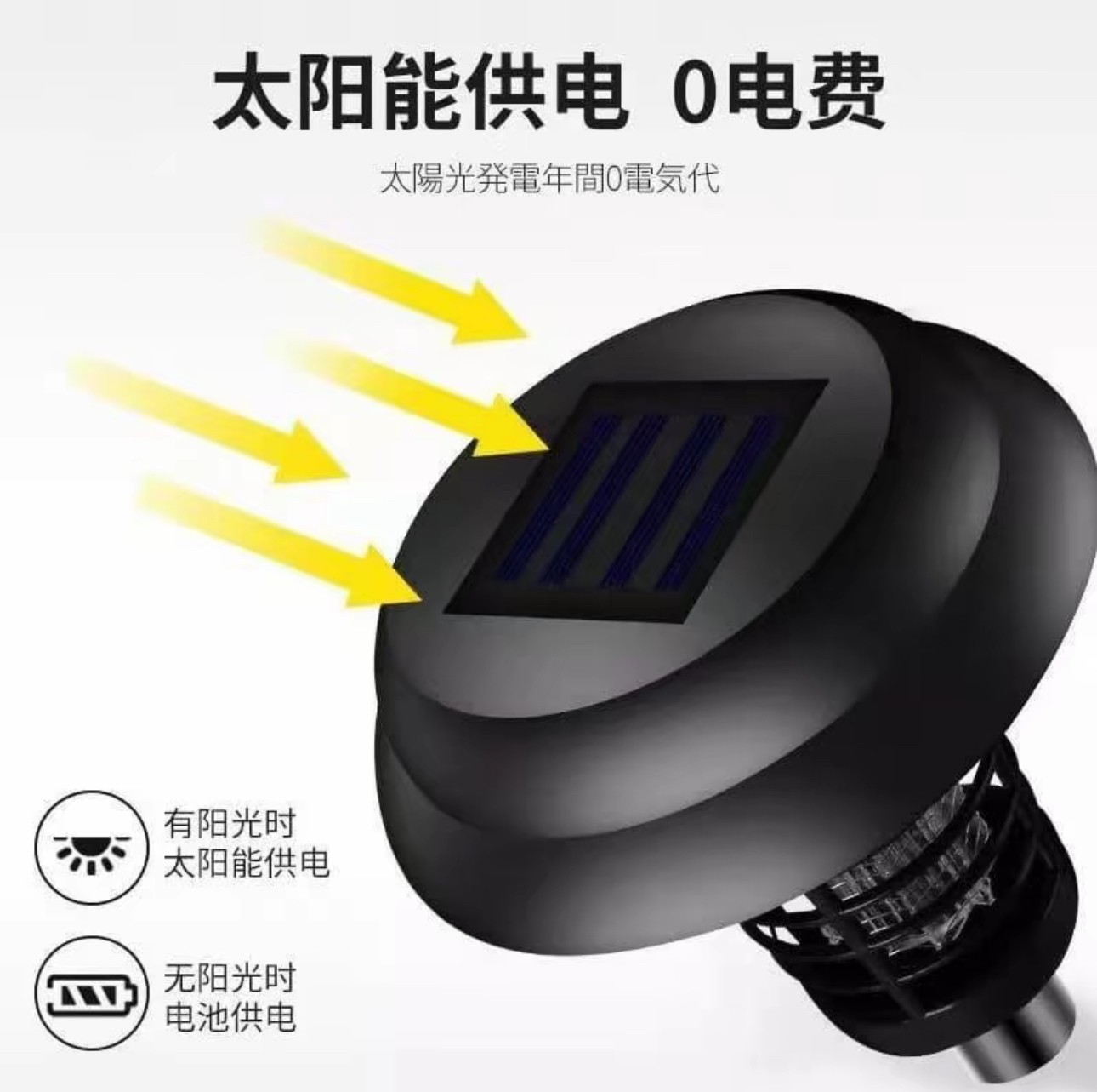 Electric Bug Zapper Mosquito Insect Killer LED Light Trap Pest Control Lamp