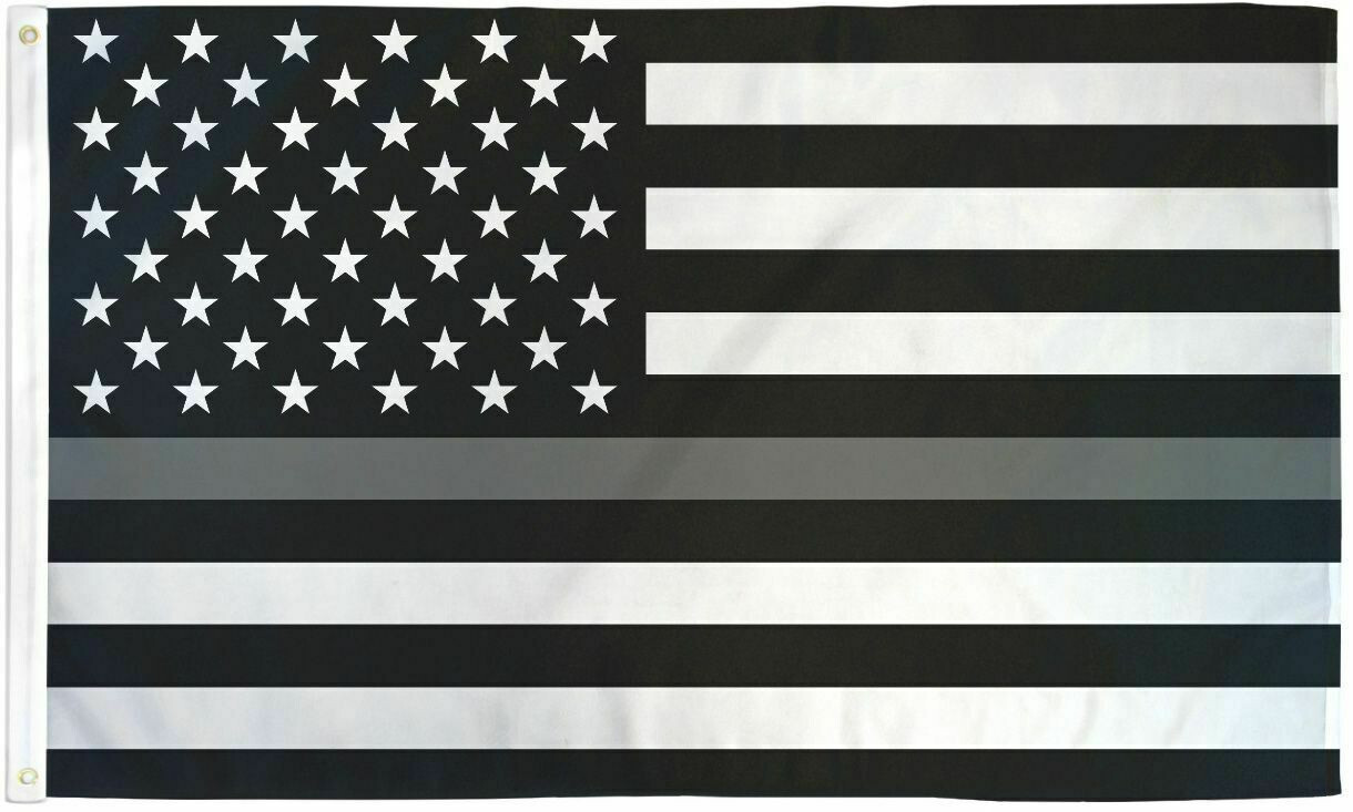 Thin Gray Line Flag 3×5 Support Corrections Officers Thin Line Flag Grey Line US