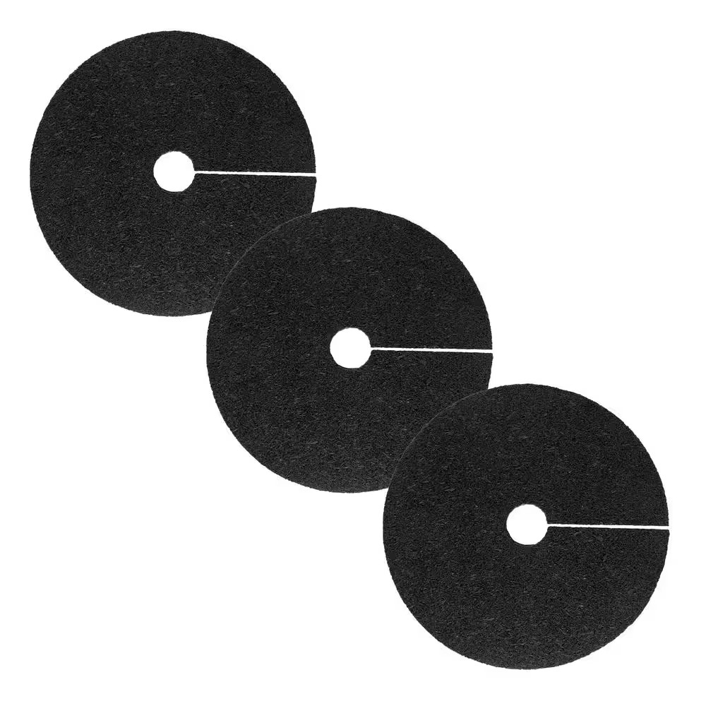24 In. Black Recycled Rubber Tree Ring (3-Pack)