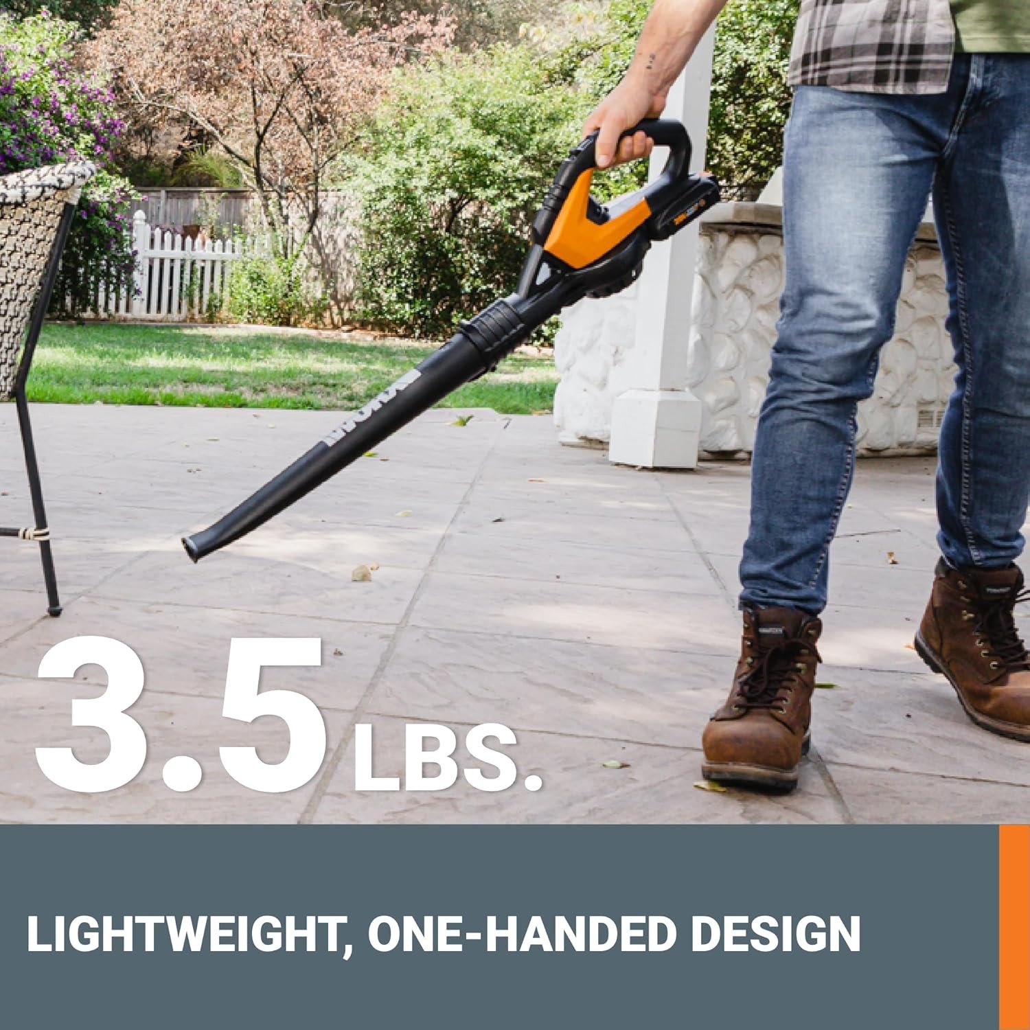 WG545.1 Worx 20V PowerShare Cordless Blower w/Attachments
