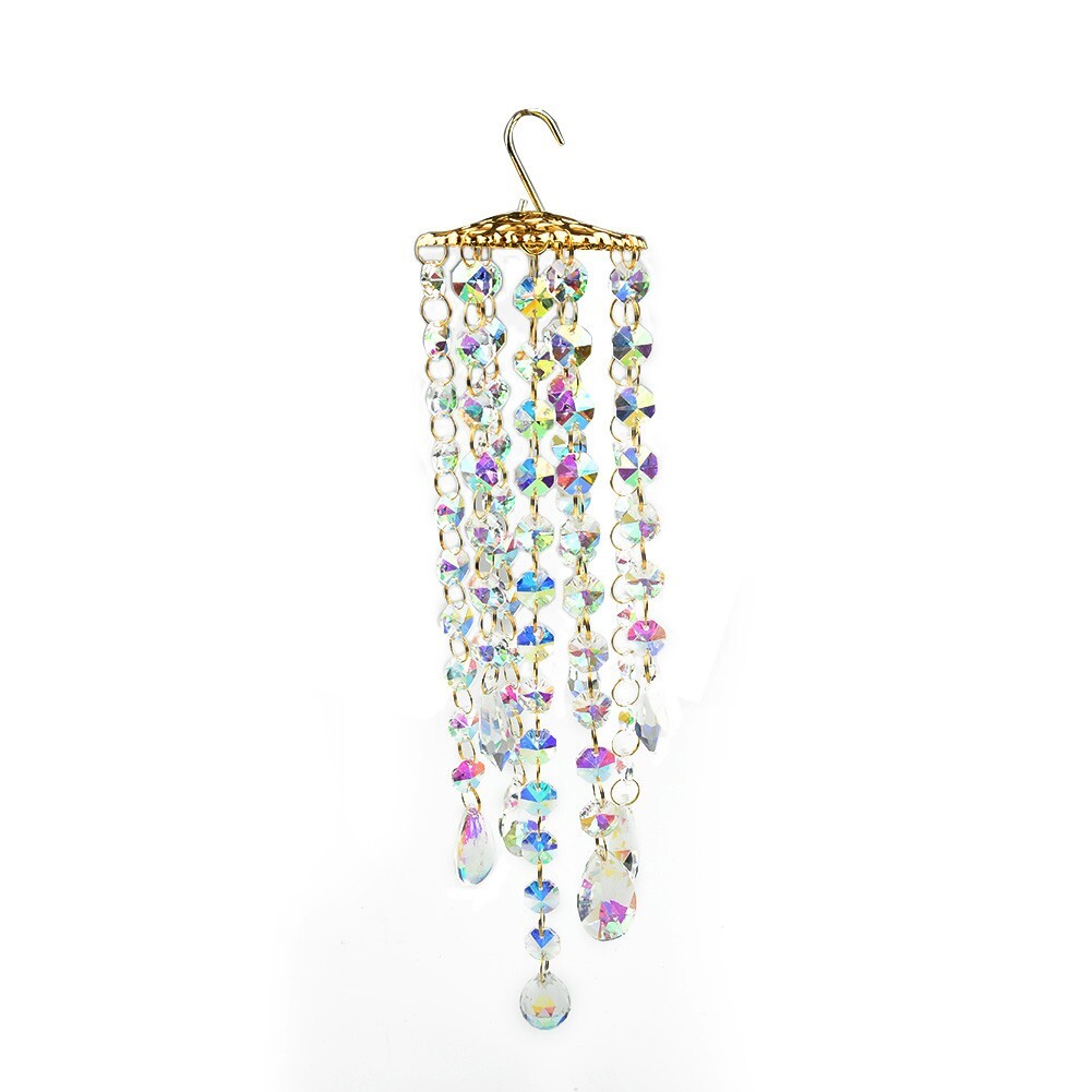 For Crystal Wind Chimes Home Garden Patio Lawn Hanging Decoration Ornament